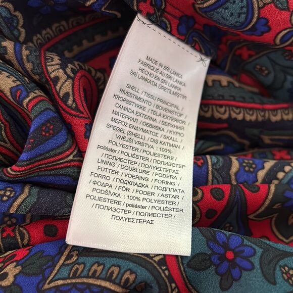 Lauren Ralph Lauren- Women’s Paisley Ruffle Dress - Size 2 - Picture 12 of 13